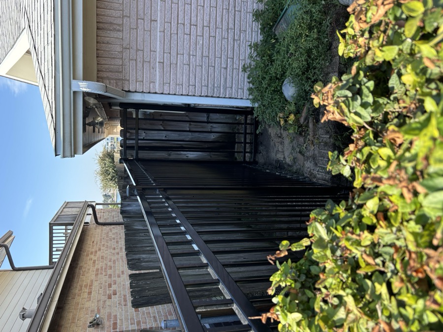 After — new iron fence
